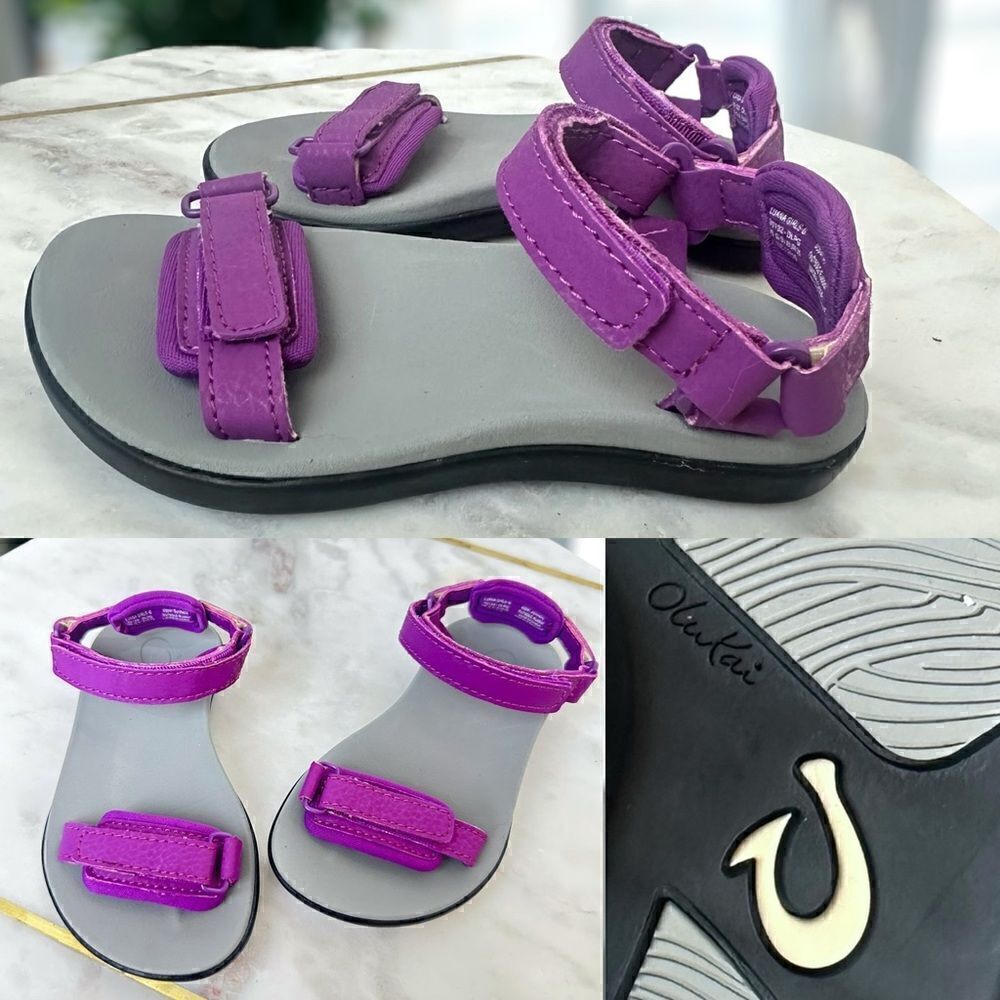 NEW Olukai Luana Toddler Comfort Adjustable Strap Water Shoe Sandals Size 9
